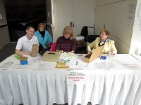 Registration table - fully staffed